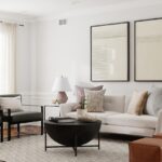 a living room with a lot of furniture in it